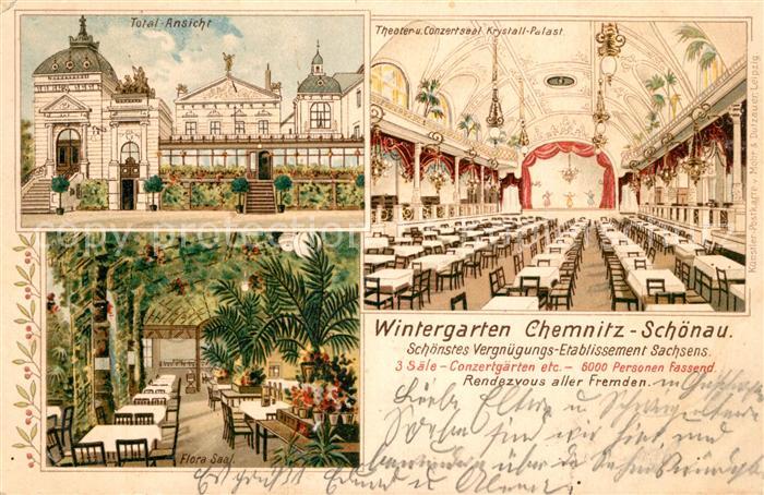 Schoenau Chemnitz Theater Conzertsaal Krystall Palast Flora Saal