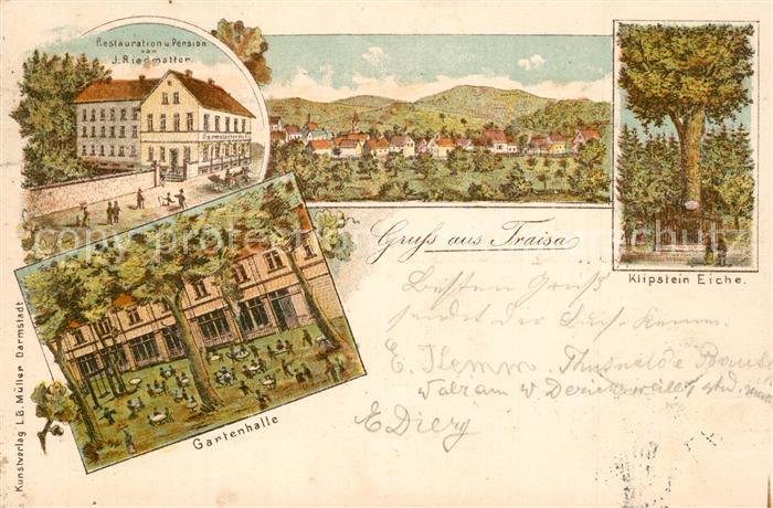 Traisa Darmstadt Restauration Pension Gartenhalle Klipstein Eiche