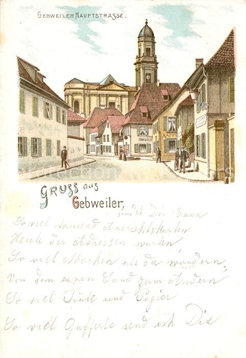 Gebweiler Elsass Hauptstraße