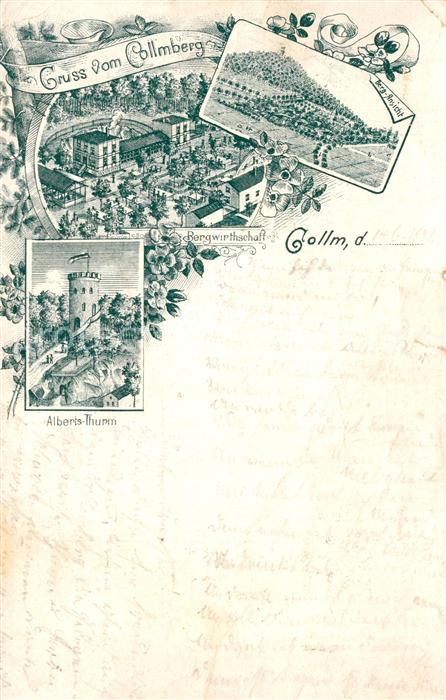 Collm Dom Abertsturm Bergwirtschaft