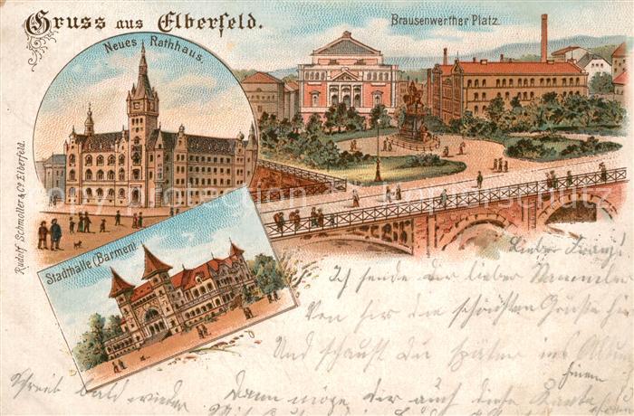 Elberfeld Wuppertal Rathaus Stadthalle Barmen Brausenwerther Platz Deutsche Reic
