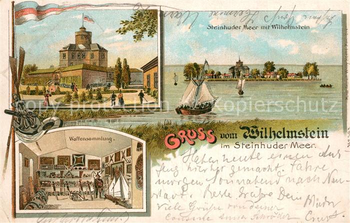Steinhude Steinhuder Meer Festung Wilhelmstein Waffensammlung Deutsche Reichspos