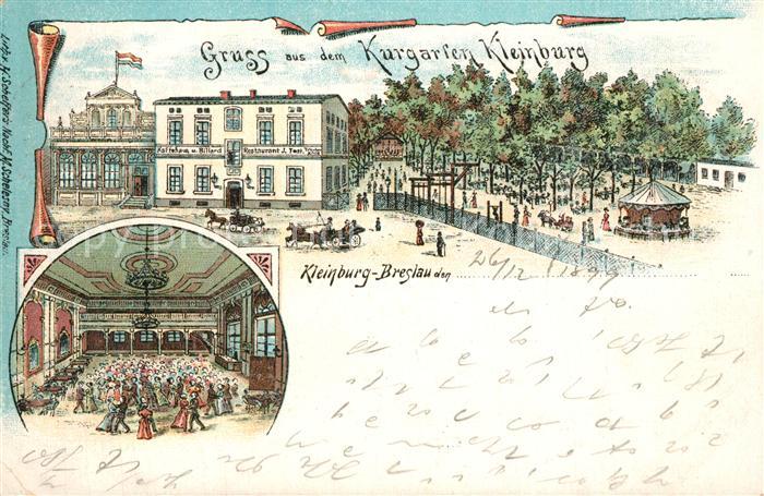 Breslau Niederschlesien Kurgarten kleinburg Restaurant Festsaal Deutsche Reichsp