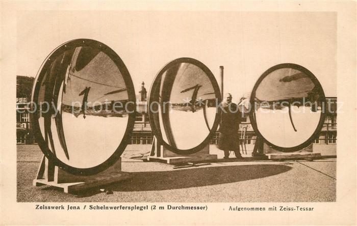 Jena Thueringen Zeisswerke Scheinwerferspiegel Jenaer Optische Industrie Nr. 12