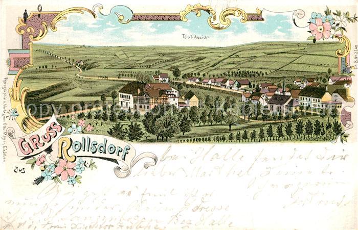 Rollsdorf Totalansicht Litho