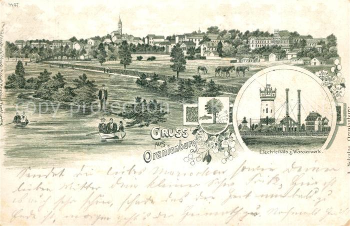 Oranienburg Panorama Elektrizitaets- und Wasserwerk