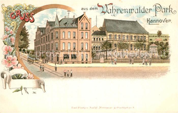 Hannover Vahrenwalder Park Deutsche Reichspost Litho