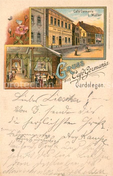 Gardelegen Cafe Germania Litho