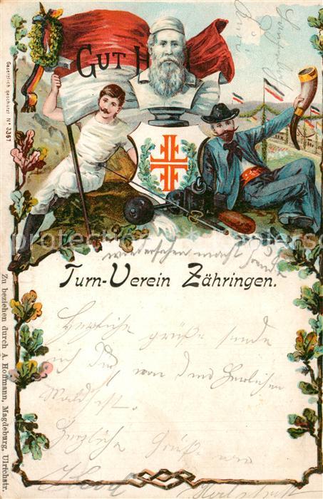 Zaehringen Freiburg Breisgau Turnverein Kuenstlerkarte