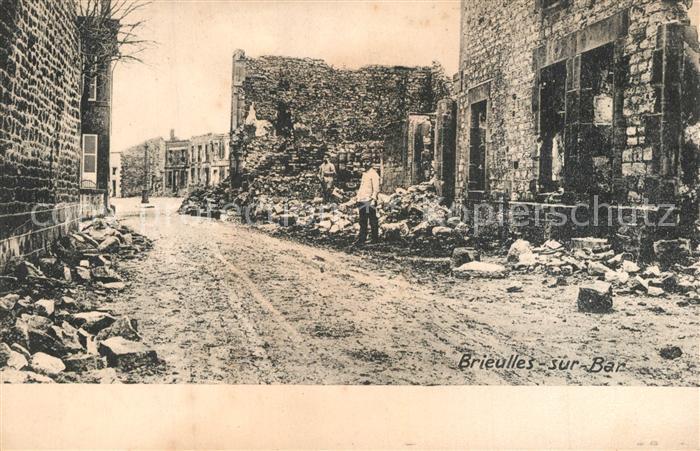 Brieulles-sur-Bar Ruines Grande Guerre Truemmer 1. Weltkrieg