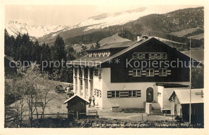 Riezlern Kleinwalsertal Vorarlberg Grenzgasthaus Walserschanz Alpen