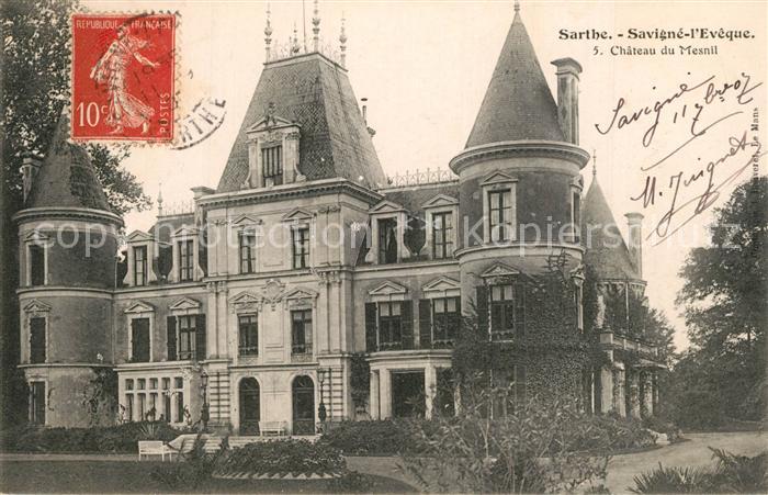 Savigne-l Eveque Chateau du Mesnil Schloss