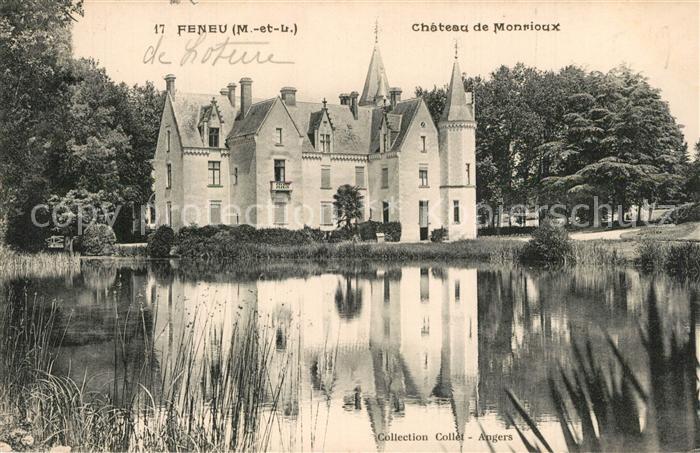 Feneu Chateau de Monrioux Etang Schloss Teich