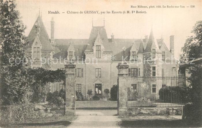 Les Essarts Vendee Chateau de Grissay Schloss