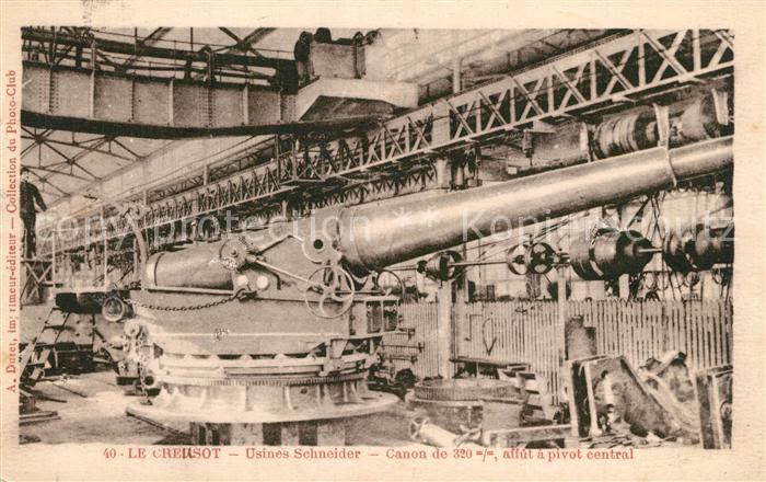 Le Creusot Saone-et-Loire Usines Schneider Canon