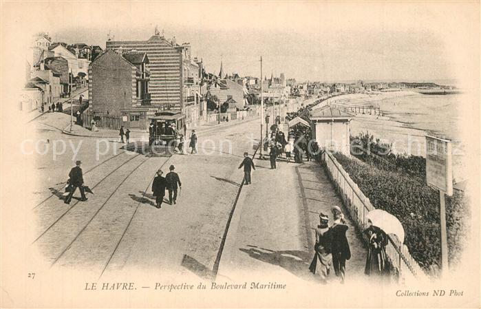 Le Havre Perspective du Boulevard Maritime