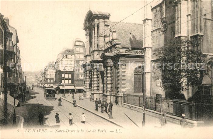 Le Havre Notre Dame et Rue de Paris Tram