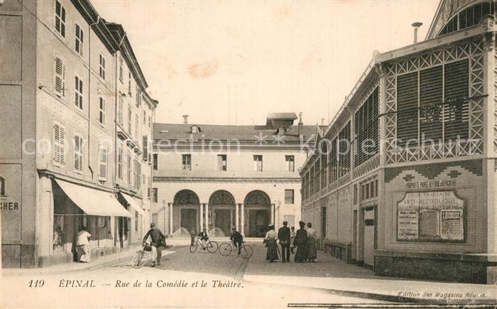 Epinal Vosges Rue de la Comédie et le Théâtre