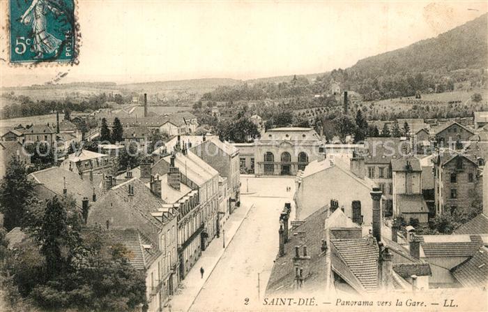Saint-Die-des-Vosges Panorama vers la gare