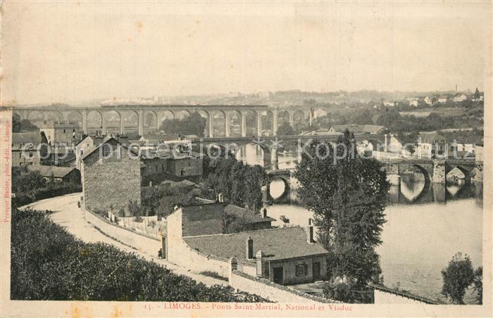 Limoges Haute Vienne Ponts Saint Martial National et Viaduc