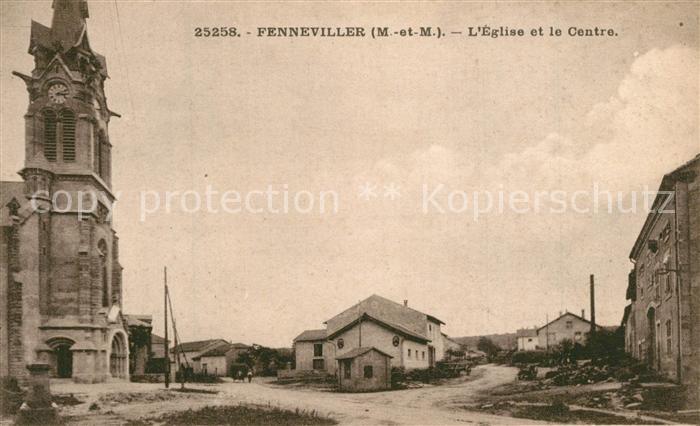 Fenneviller Eglise et le Centre