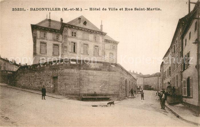 Badonviller Hotel de Ville et Rue Saint Martin