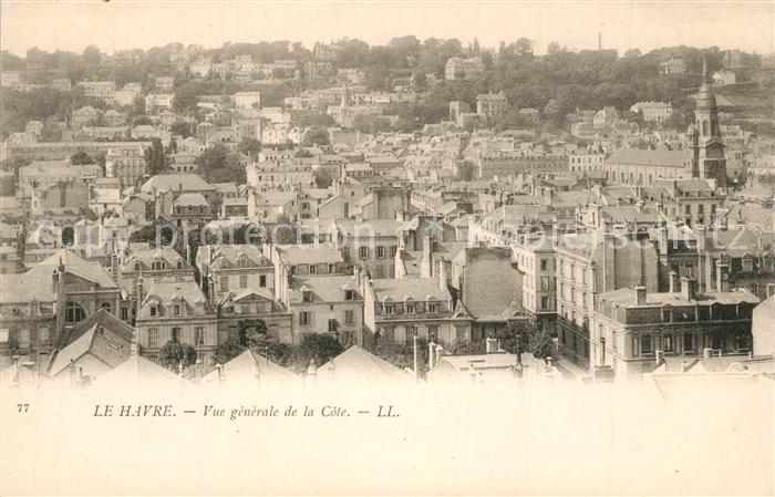 Le Havre Vue generale de la Cote