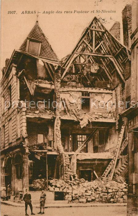 Arras Pas-de-Calais Angle des rues Pasteur et St Nicolas