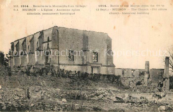 Huiron Eglise Ancienne eglise abbatiale monument historique