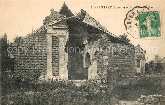 Fransart Ruines de l'Eglise