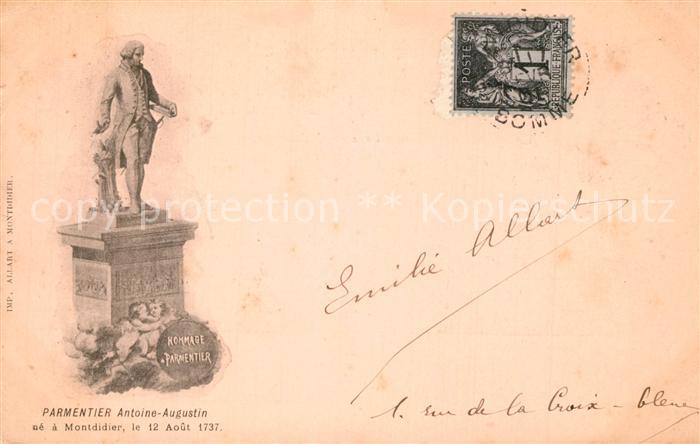 Montdidier Somme Parmentier Antoine Augustin