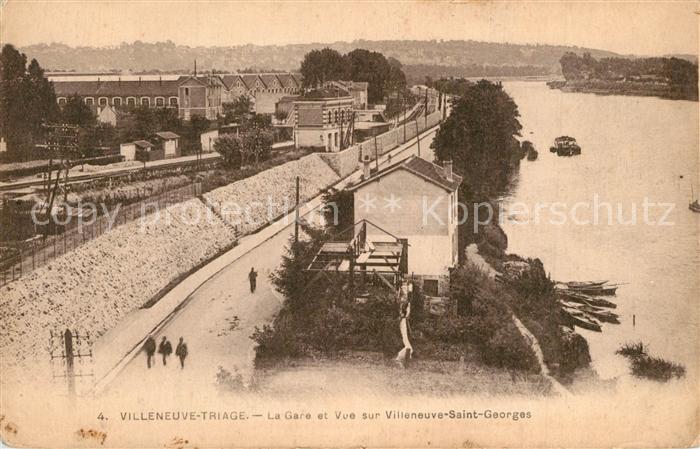 Villeneuve-le-Roi La Gare et Vue sur Villeneuve Saint Georges