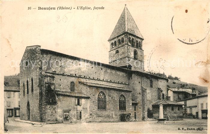 Beaujeu Rhone Eglise facade