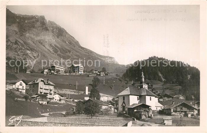 La Giettaz Vue generale et Rocher des Aravis