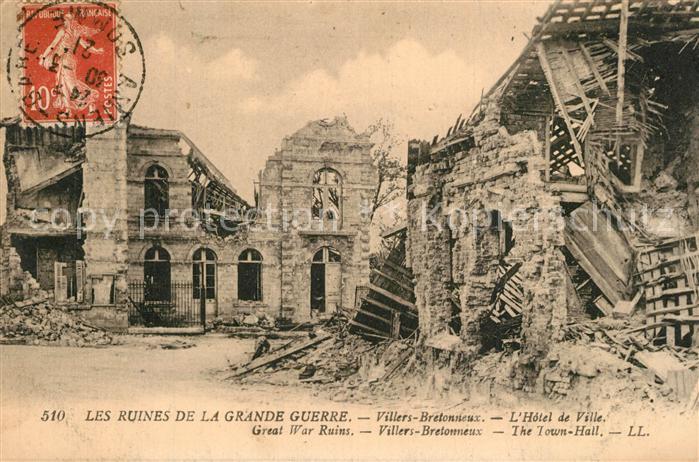 Villers-Bretonneux Ruines de la Grande Guerre Hotel de Ville