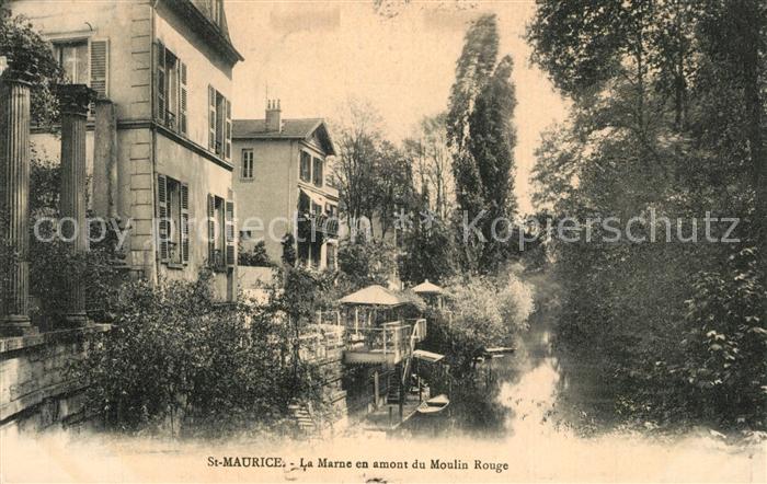 Saint-Maurice Creteil la Marne en amont du Moulin Rouge