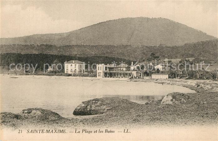 Sainte Maxime sur Mer Var La Plage et les Bains