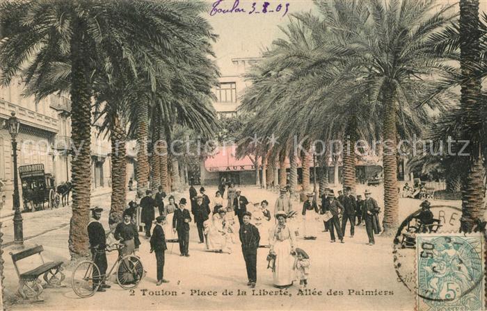 Toulon Var Place de la Liberte Allee des Palmiers