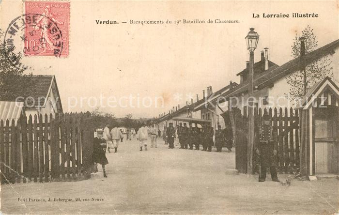 Verdun Meuse Baraquements du 19e Bataillon de Chasseurs