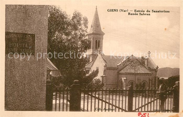 Giens Var Entree du Sanatorium Renee Sabran