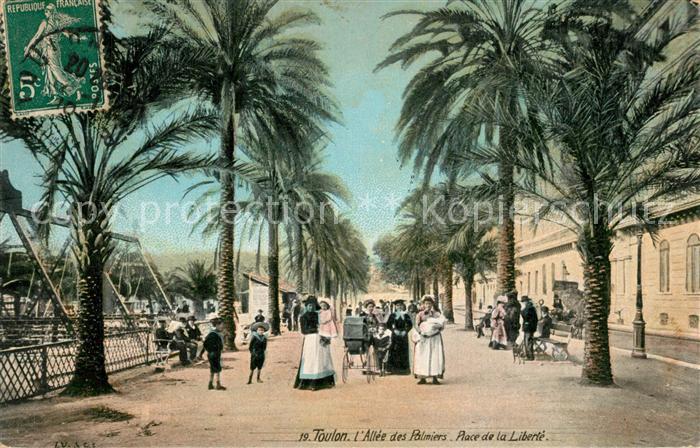Toulon Var Allee des Palmiers Place de la Liberte