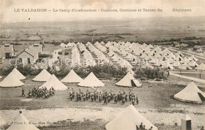 Le Valdahon Le Camp d’instruction Cuisines Cantines et Tentes du Regiment
