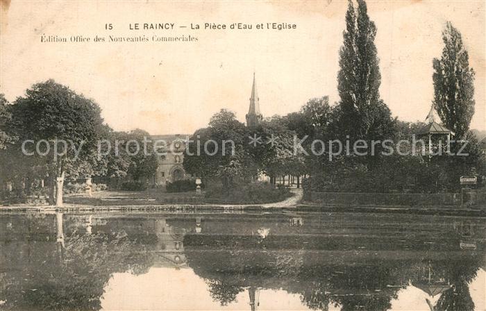 Le Raincy La Piece d’Eau et l'Eglise