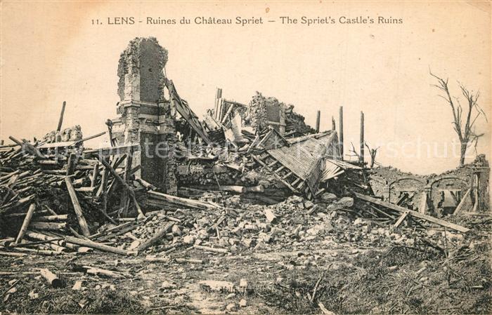 Lens Pas-de-Calais Ruines du Chateau Spriet