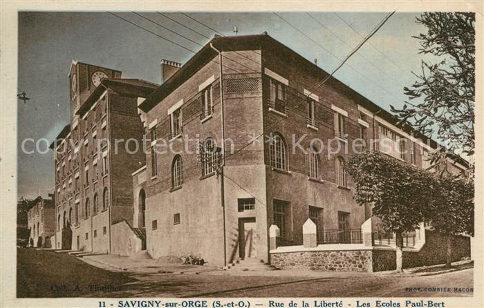 Savigny-sur-Orge Rue de la Liberte Les Ecoles Paul Bert
