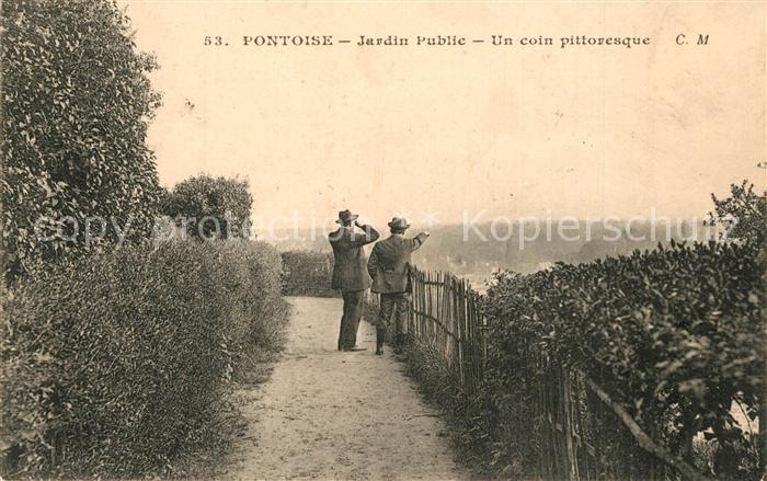 Pontoise Val-d Oise Jardin Public Un coin pittoresque