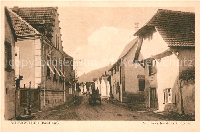 Scherwiller Bue vers les deux Chateaux