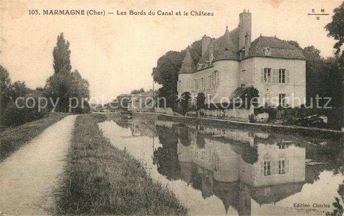 Marmagne Cher Bords du Canal Chateau