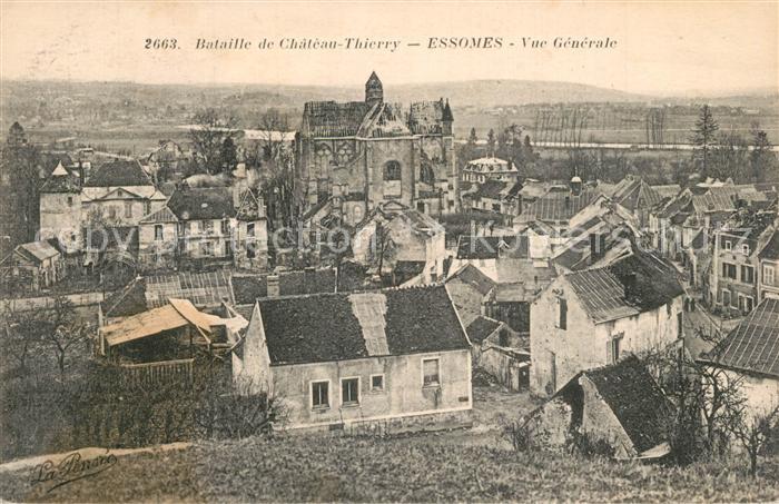 Essomes-sur-Marne Bataille de Chateau Thierry Ruines