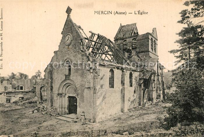Mercin-et-Vaux Eglise Ruines